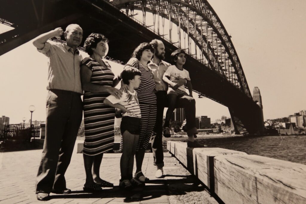The Ryvchin family on the day they arrived in Sydney in 1988